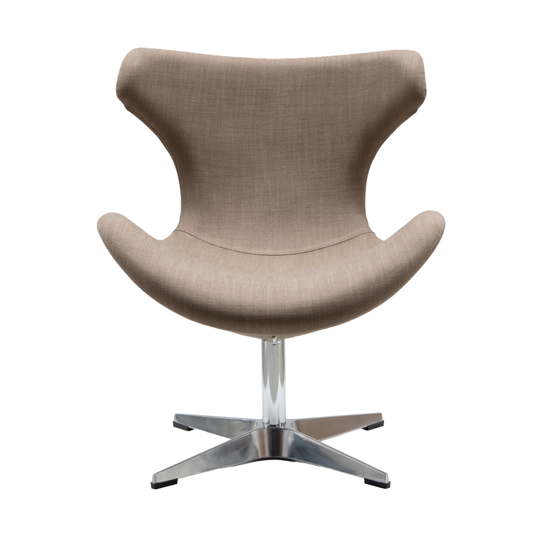 Kato loungestol stof m. chromedrejesokkel